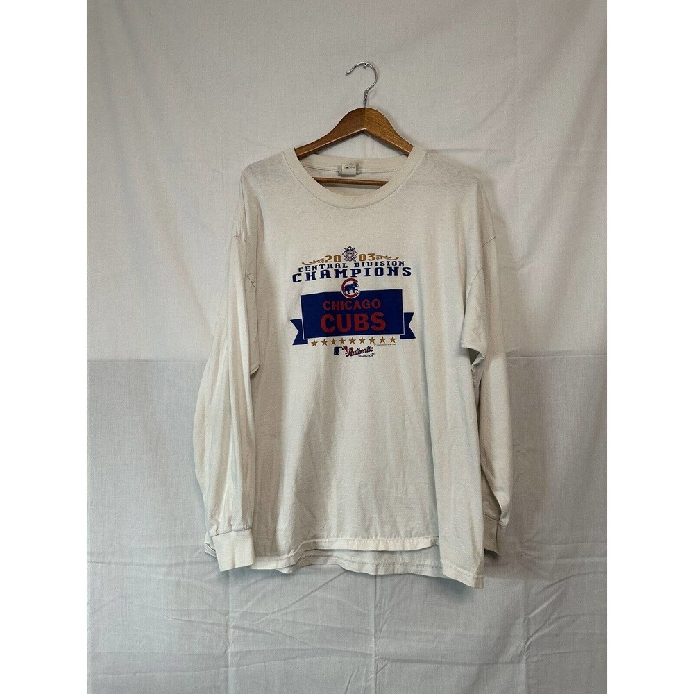 2003 Chicago Cubs Long Sleeve Shirt Size 2XL FLAWS